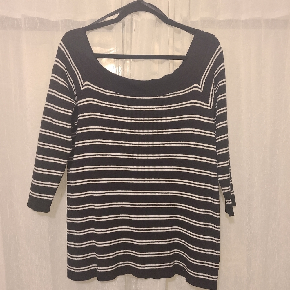 3 for $20 clearout Sale Cato Black&White striped sweater